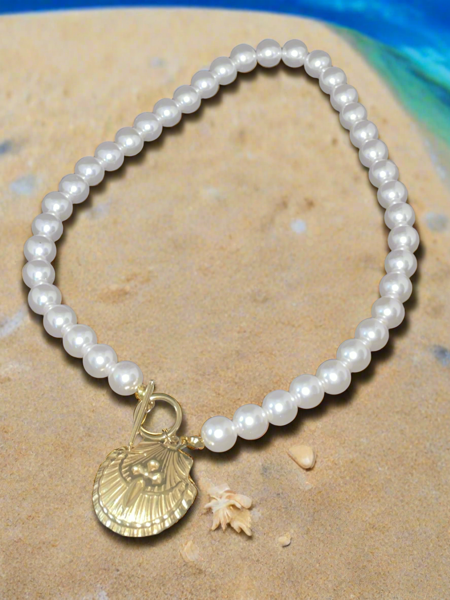 Faux Pearl Toggle Clasp