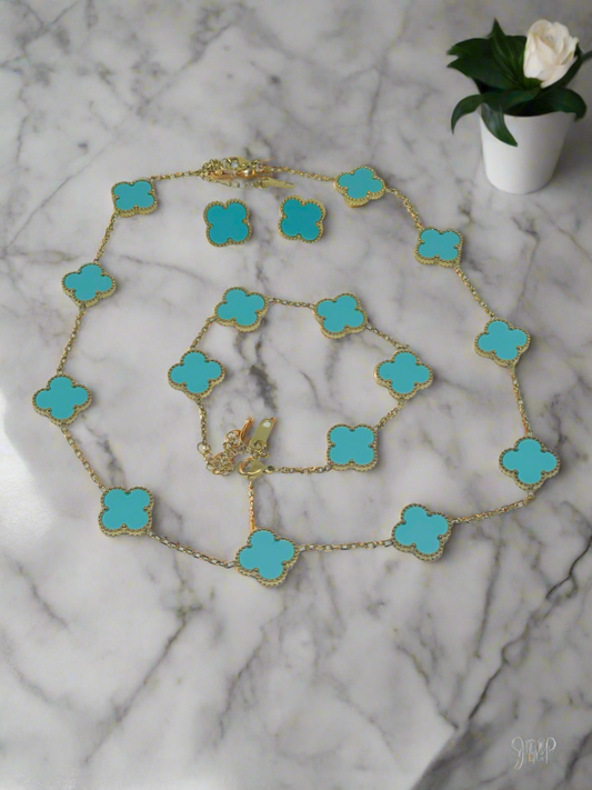 Teal Clover Set